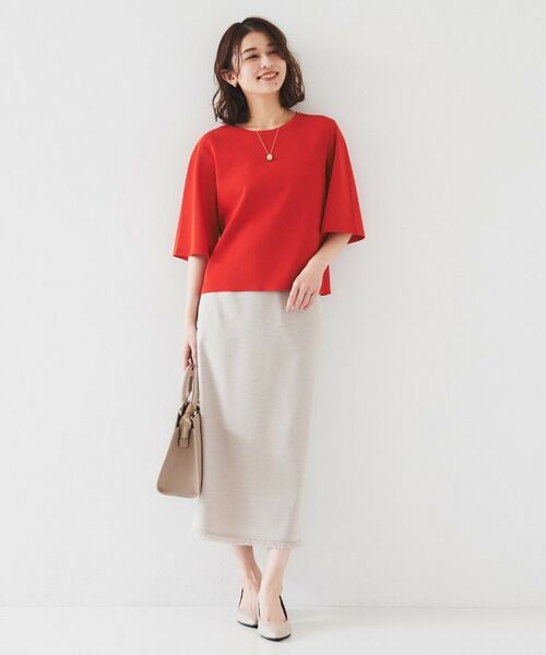 UNTITLED / アンタイトル ニット・セーター | 【清涼感/二の腕カバー】シアープルオーバーニット | 詳細20