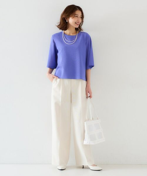 UNTITLED / アンタイトル ニット・セーター | 【清涼感/二の腕カバー】シアープルオーバーニット | 詳細24