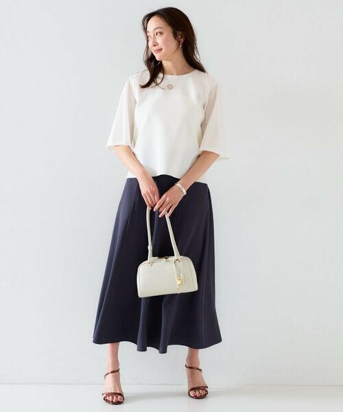 UNTITLED / アンタイトル ニット・セーター | 【清涼感/二の腕カバー】シアープルオーバーニット | 詳細3