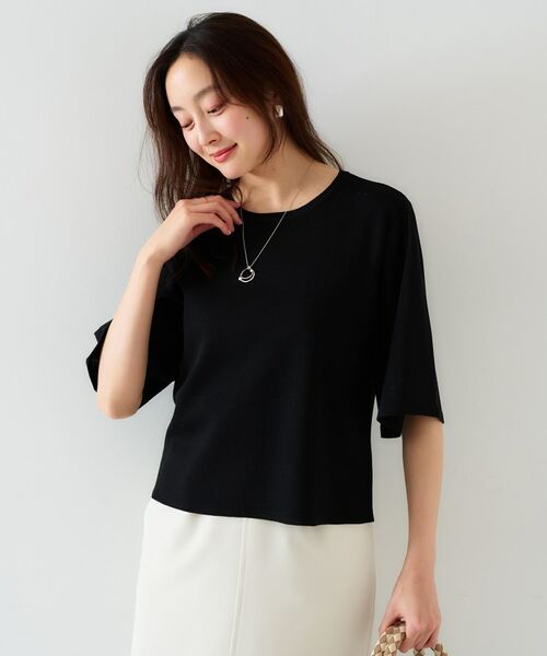 UNTITLED / アンタイトル ニット・セーター | 【清涼感/二の腕カバー】シアープルオーバーニット | 詳細6