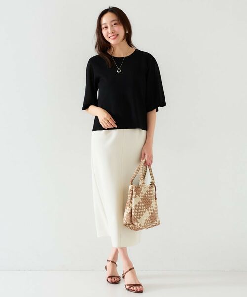 UNTITLED / アンタイトル ニット・セーター | 【清涼感/二の腕カバー】シアープルオーバーニット | 詳細7