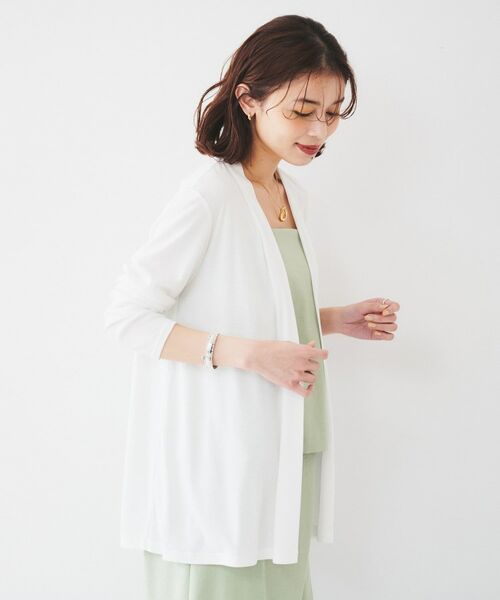 UNTITLED / アンタイトル カーディガン・ボレロ | 【接触冷感/UV機能/遮熱】ジャージカーディガン | 詳細3