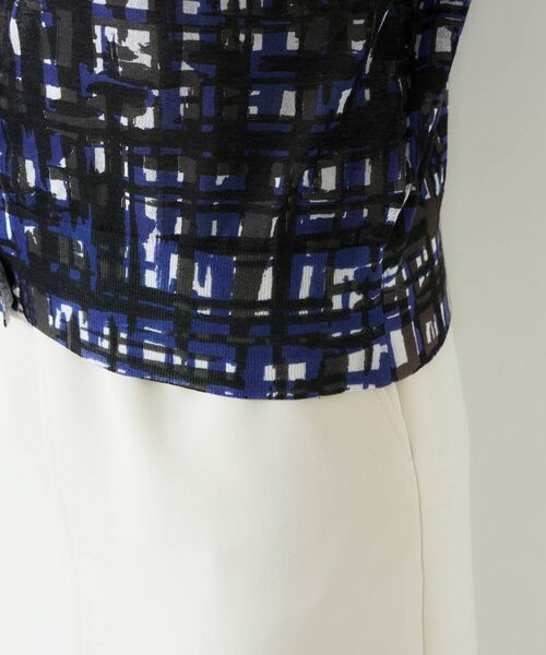 UNTITLED / アンタイトル カーディガン・ボレロ | 【セットアップ可能/アンサンブル可能/シアー】チェックプリント カーディガンニット | 詳細16