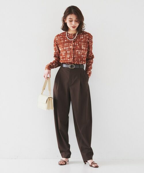 UNTITLED / アンタイトル カーディガン・ボレロ | 【セットアップ可能/アンサンブル可能/シアー】チェックプリント カーディガンニット | 詳細4