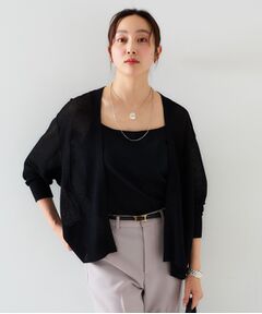 UNTITLED / アンタイトル カーディガン・ボレロ | 【体型カバー/日除け】ドルマンスリーブ ガーターカーディガン