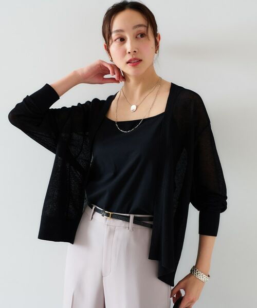 UNTITLED / アンタイトル カーディガン・ボレロ | 【体型カバー/日除け】ドルマンスリーブ ガーターカーディガン | 詳細10