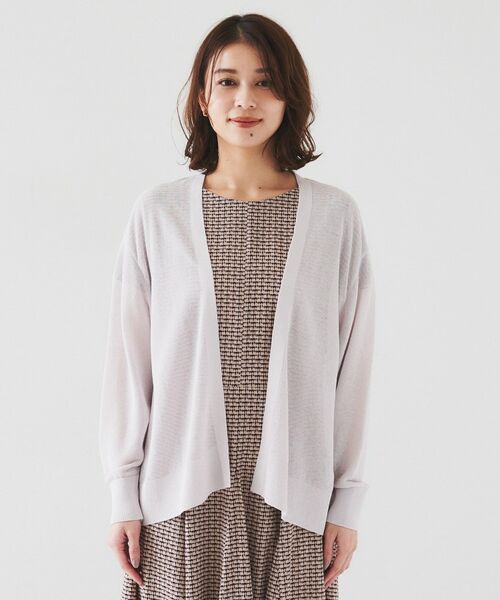 UNTITLED / アンタイトル カーディガン・ボレロ | 【体型カバー/日除け】ドルマンスリーブ ガーターカーディガン | 詳細14