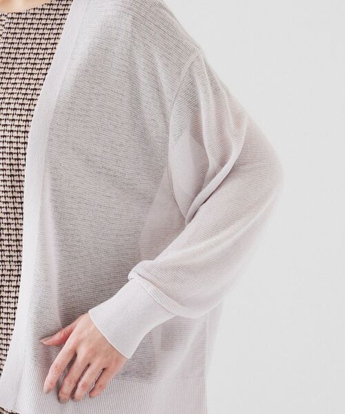 UNTITLED / アンタイトル カーディガン・ボレロ | 【体型カバー/日除け】ドルマンスリーブ ガーターカーディガン | 詳細18