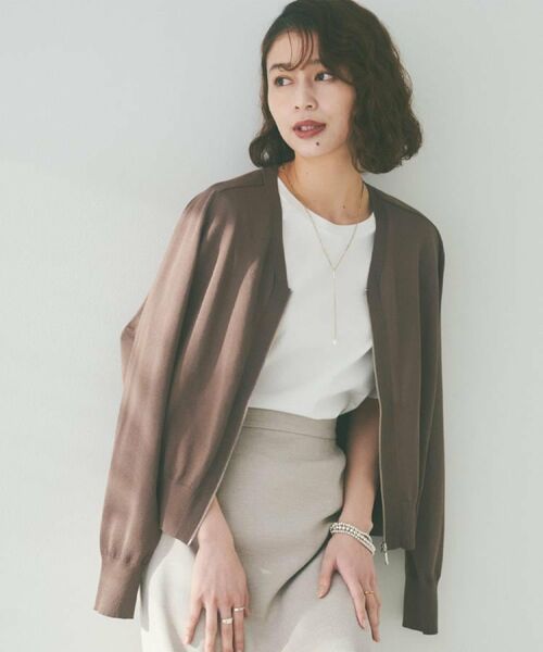 UNTITLED / アンタイトル カーディガン・ボレロ | 【体型カバー/日除け】シアーニットカーディガン | 詳細13