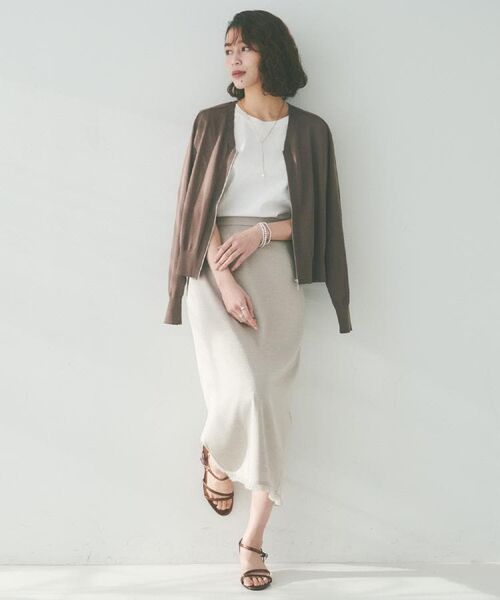 UNTITLED / アンタイトル カーディガン・ボレロ | 【体型カバー/日除け】シアーニットカーディガン | 詳細14