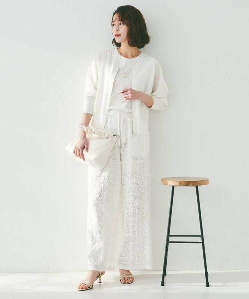 UNTITLED / アンタイトル カーディガン・ボレロ | 【体型カバー/日除け】シアーニットカーディガン | 詳細5