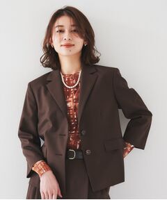 UNTITLED / アンタイトル テーラードジャケット | 【オンオフ使える/セットアップ可能】トロピカルウール シングルブレストジャケット