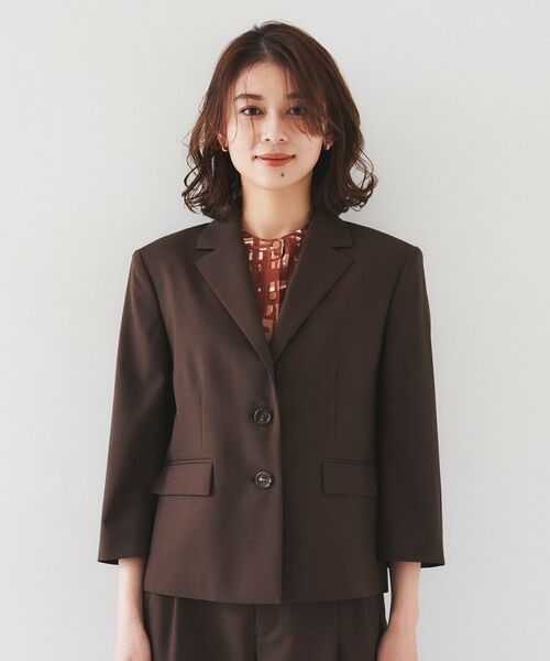 UNTITLED / アンタイトル テーラードジャケット | 【オンオフ使える/セットアップ可能】トロピカルウール シングルブレストジャケット | 詳細10
