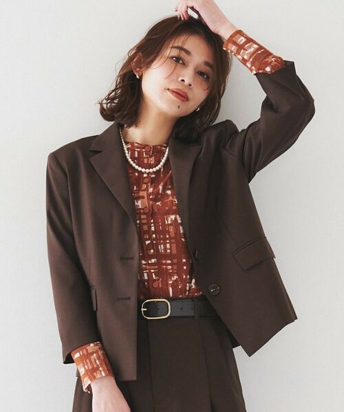 UNTITLED / アンタイトル テーラードジャケット | 【オンオフ使える/セットアップ可能】トロピカルウール シングルブレストジャケット | 詳細2