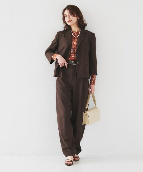 UNTITLED / アンタイトル テーラードジャケット | 【オンオフ使える/セットアップ可能】トロピカルウール シングルブレストジャケット | 詳細4