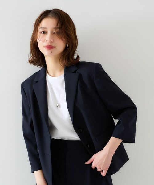 UNTITLED / アンタイトル テーラードジャケット | 【オンオフ使える/セットアップ可能】トロピカルウール シングルブレストジャケット | 詳細6