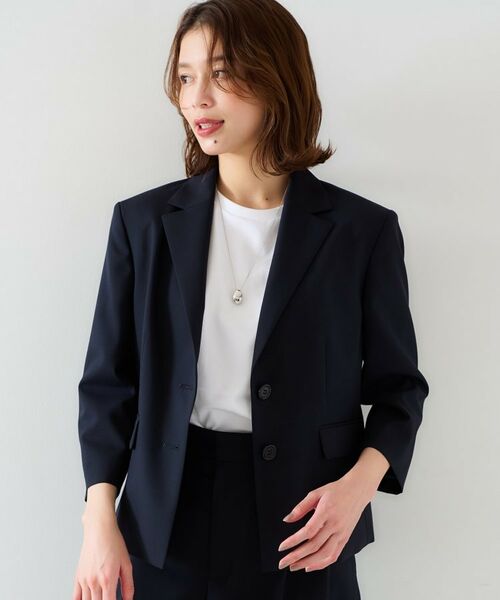 UNTITLED / アンタイトル テーラードジャケット | 【オンオフ使える/セットアップ可能】トロピカルウール シングルブレストジャケット | 詳細7