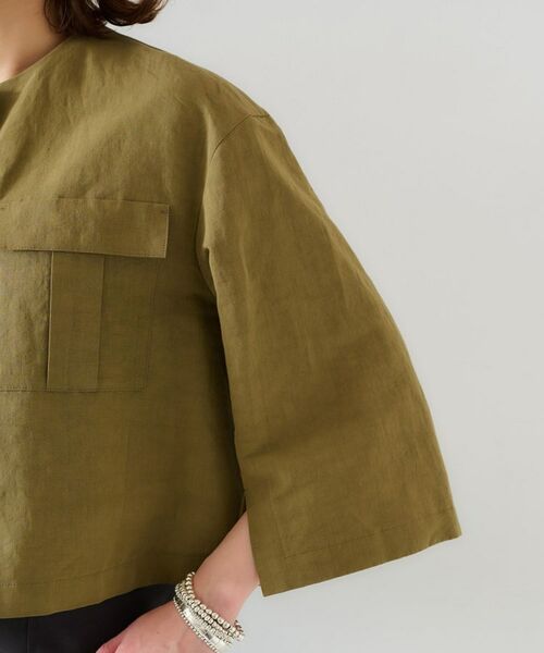 UNTITLED / アンタイトル ノーカラージャケット | 【トレンド/七分袖】タイプライター ノーカラージャケット | 詳細13