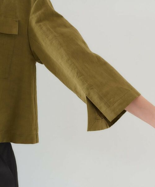 UNTITLED / アンタイトル ノーカラージャケット | 【トレンド/七分袖】タイプライター ノーカラージャケット | 詳細14