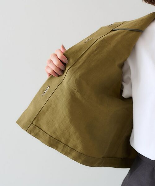 セール】 【トレンド/七分袖】タイプライター ノーカラー