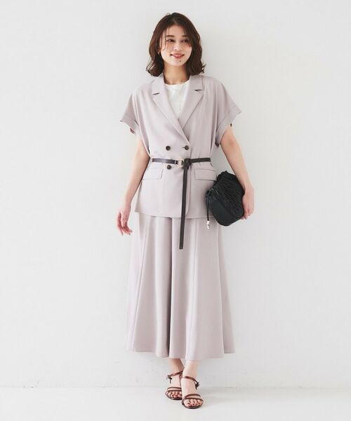 UNTITLED / アンタイトル テーラードジャケット | 【セットアップ可能/接触冷感/イージーケア】リラクミスト ハーフスリーブジャケット | 詳細13