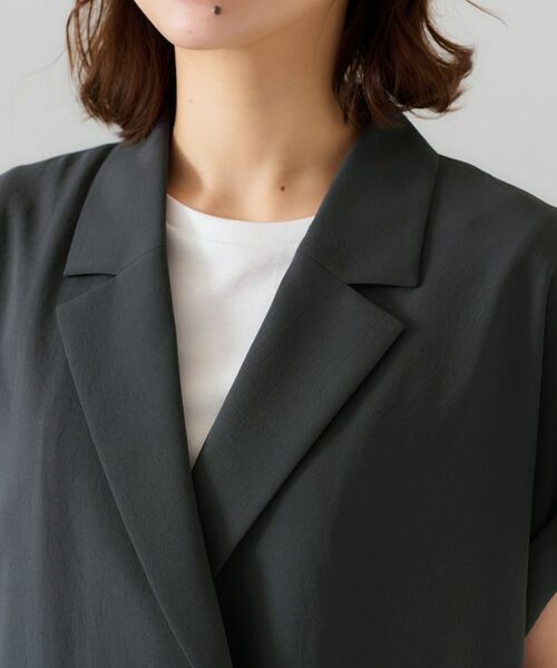 UNTITLED / アンタイトル テーラードジャケット | 【セットアップ可能/接触冷感/イージーケア】リラクミスト ハーフスリーブジャケット | 詳細27