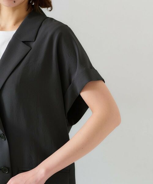 UNTITLED / アンタイトル テーラードジャケット | 【セットアップ可能/接触冷感/イージーケア】リラクミスト ハーフスリーブジャケット | 詳細28