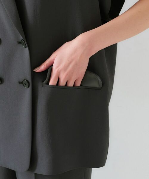 UNTITLED / アンタイトル テーラードジャケット | 【セットアップ可能/接触冷感/イージーケア】リラクミスト ハーフスリーブジャケット | 詳細30
