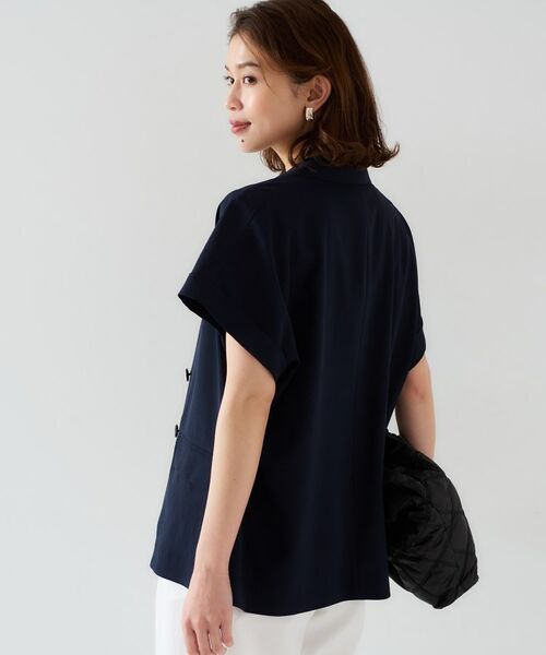 UNTITLED / アンタイトル テーラードジャケット | 【セットアップ可能/接触冷感/イージーケア】リラクミスト ハーフスリーブジャケット | 詳細8