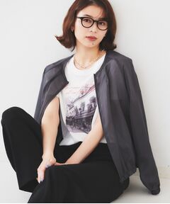 UNTITLED / アンタイトル レザーブルゾン・ジャケット | 【トレンド/洗える/軽い】シアーブルゾン