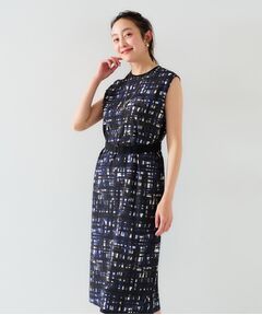 UNTITLED / アンタイトル ミニ丈・ひざ丈ワンピース | 【アンサンブル可能】チェックプリントワンピース