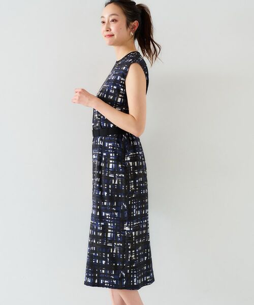 UNTITLED / アンタイトル ミニ丈・ひざ丈ワンピース | 【アンサンブル可能】チェックプリントワンピース | 詳細11