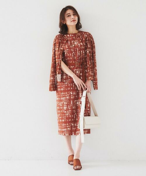 UNTITLED / アンタイトル ミニ丈・ひざ丈ワンピース | 【アンサンブル可能】チェックプリントワンピース | 詳細7