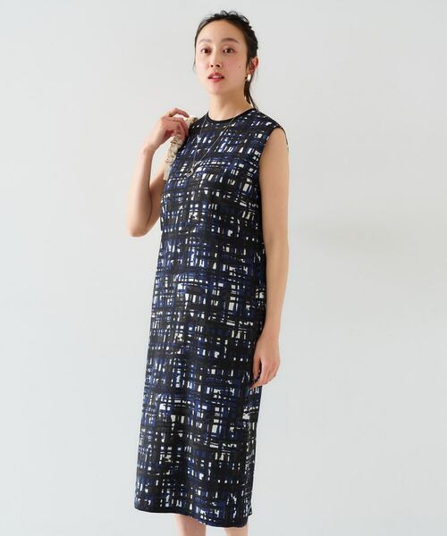 UNTITLED / アンタイトル ミニ丈・ひざ丈ワンピース | 【アンサンブル可能】チェックプリントワンピース | 詳細9