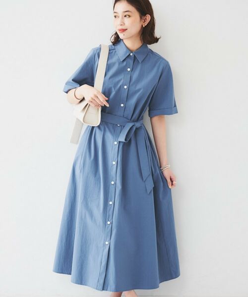 UNTITLED / アンタイトル ロング・マキシ丈ワンピース | 【コットン100／前開き／夏ワンピ】ロングシャツワンピース | 詳細12