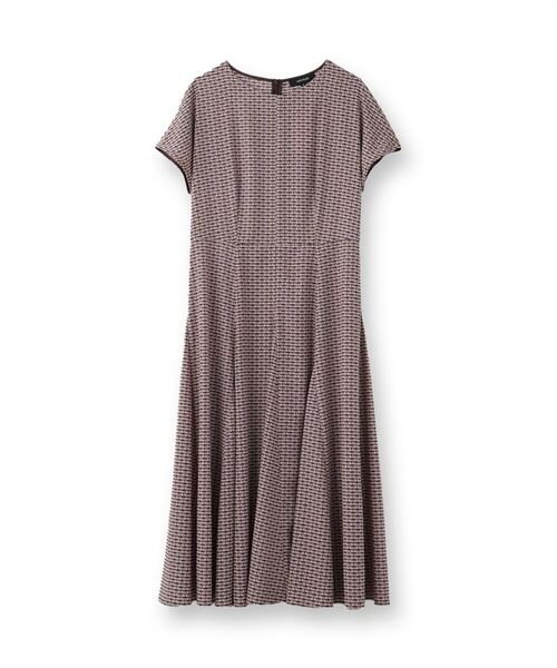 セール】 【きれいめ/洗える/夏ワンピ】ジオメトリック柄