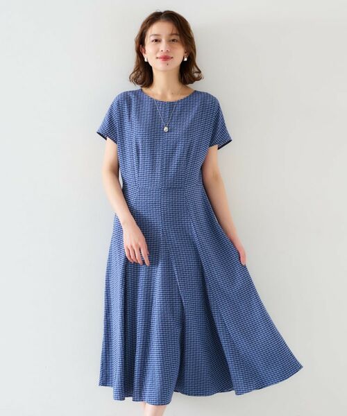 UNTITLED / アンタイトル ロング・マキシ丈ワンピース | 【きれいめ/洗える/夏ワンピ】ジオメトリック柄ワンピース | 詳細12