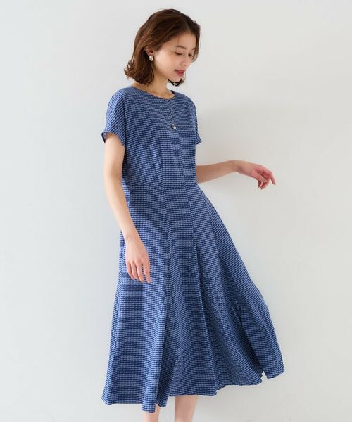UNTITLED / アンタイトル ロング・マキシ丈ワンピース | 【きれいめ/洗える/夏ワンピ】ジオメトリック柄ワンピース | 詳細13