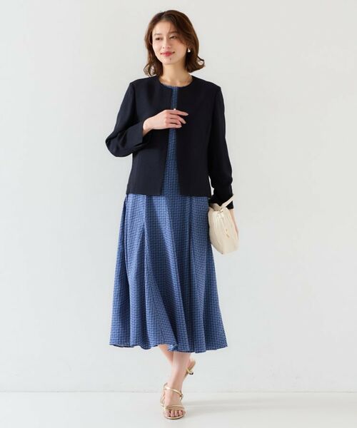 UNTITLED / アンタイトル ロング・マキシ丈ワンピース | 【きれいめ/洗える/夏ワンピ】ジオメトリック柄ワンピース | 詳細14