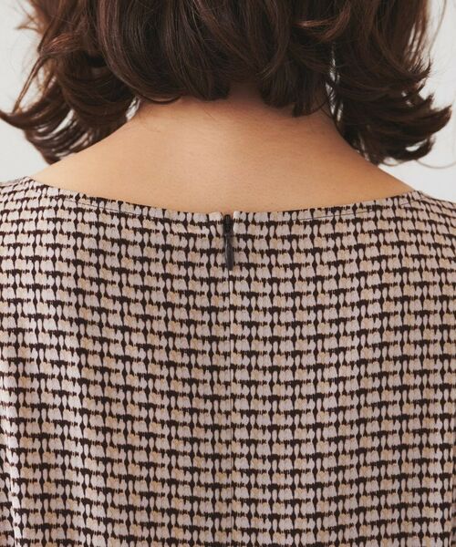 UNTITLED / アンタイトル ロング・マキシ丈ワンピース | 【きれいめ/洗える/夏ワンピ】ジオメトリック柄ワンピース | 詳細20