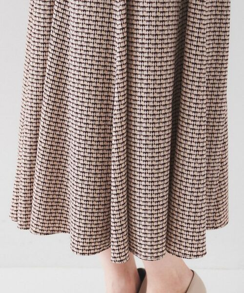 UNTITLED / アンタイトル ロング・マキシ丈ワンピース | 【きれいめ/洗える/夏ワンピ】ジオメトリック柄ワンピース | 詳細22