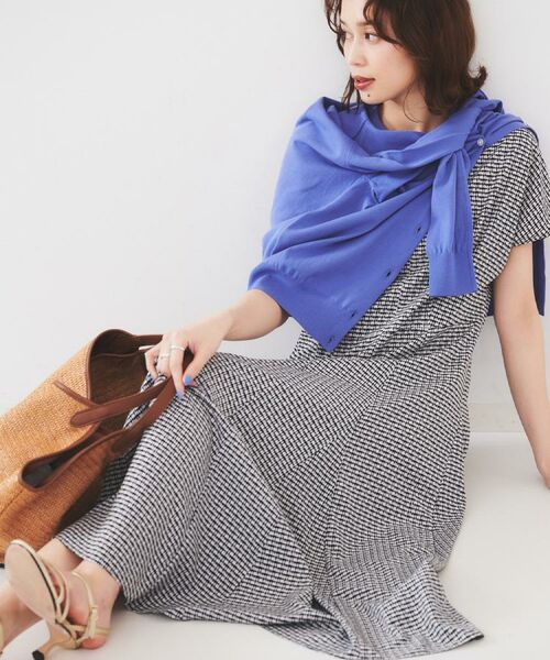 UNTITLED / アンタイトル ロング・マキシ丈ワンピース | 【きれいめ/洗える/夏ワンピ】ジオメトリック柄ワンピース | 詳細5