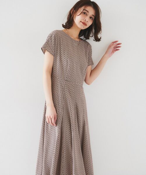 UNTITLED / アンタイトル ロング・マキシ丈ワンピース | 【きれいめ/洗える/夏ワンピ】ジオメトリック柄ワンピース | 詳細8