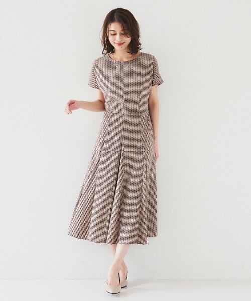 UNTITLED / アンタイトル ロング・マキシ丈ワンピース | 【きれいめ/洗える/夏ワンピ】ジオメトリック柄ワンピース | 詳細9