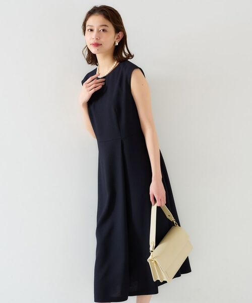 UNTITLED / アンタイトル ロング・マキシ丈ワンピース | 【セットアップ可/きれいめ】ドライタッチワンピース | 詳細10