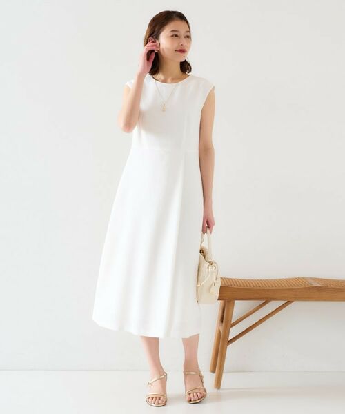 UNTITLED / アンタイトル ロング・マキシ丈ワンピース | 【セットアップ可/きれいめ】ドライタッチワンピース | 詳細3