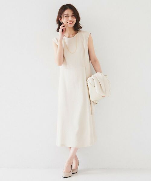 UNTITLED / アンタイトル ロング・マキシ丈ワンピース | 【セットアップ可/きれいめ】ドライタッチワンピース | 詳細7