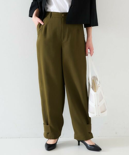 UNTITLED / アンタイトル パンツ | 【トレンド/手洗い可】ミリタリーライク カーブパンツ | 詳細7