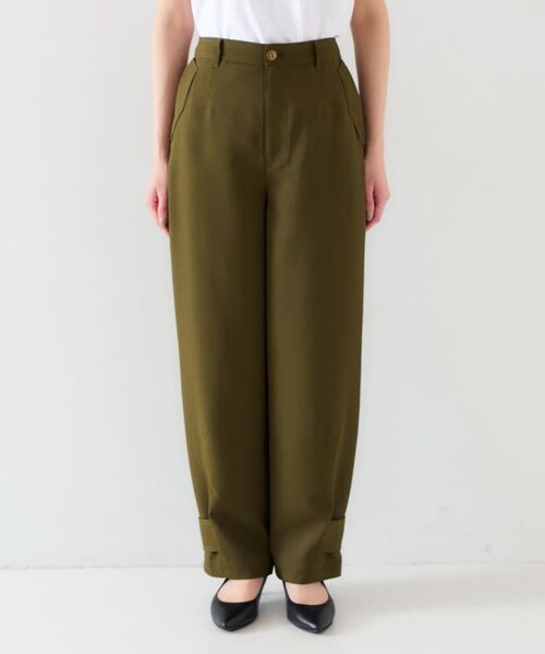 UNTITLED / アンタイトル パンツ | 【トレンド/手洗い可】ミリタリーライク カーブパンツ | 詳細9