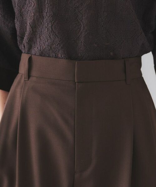 UNTITLED / アンタイトル パンツ | 【オンオフ使える/セットアップ可能】トロピカルウール カーブテーパードパンツ | 詳細13